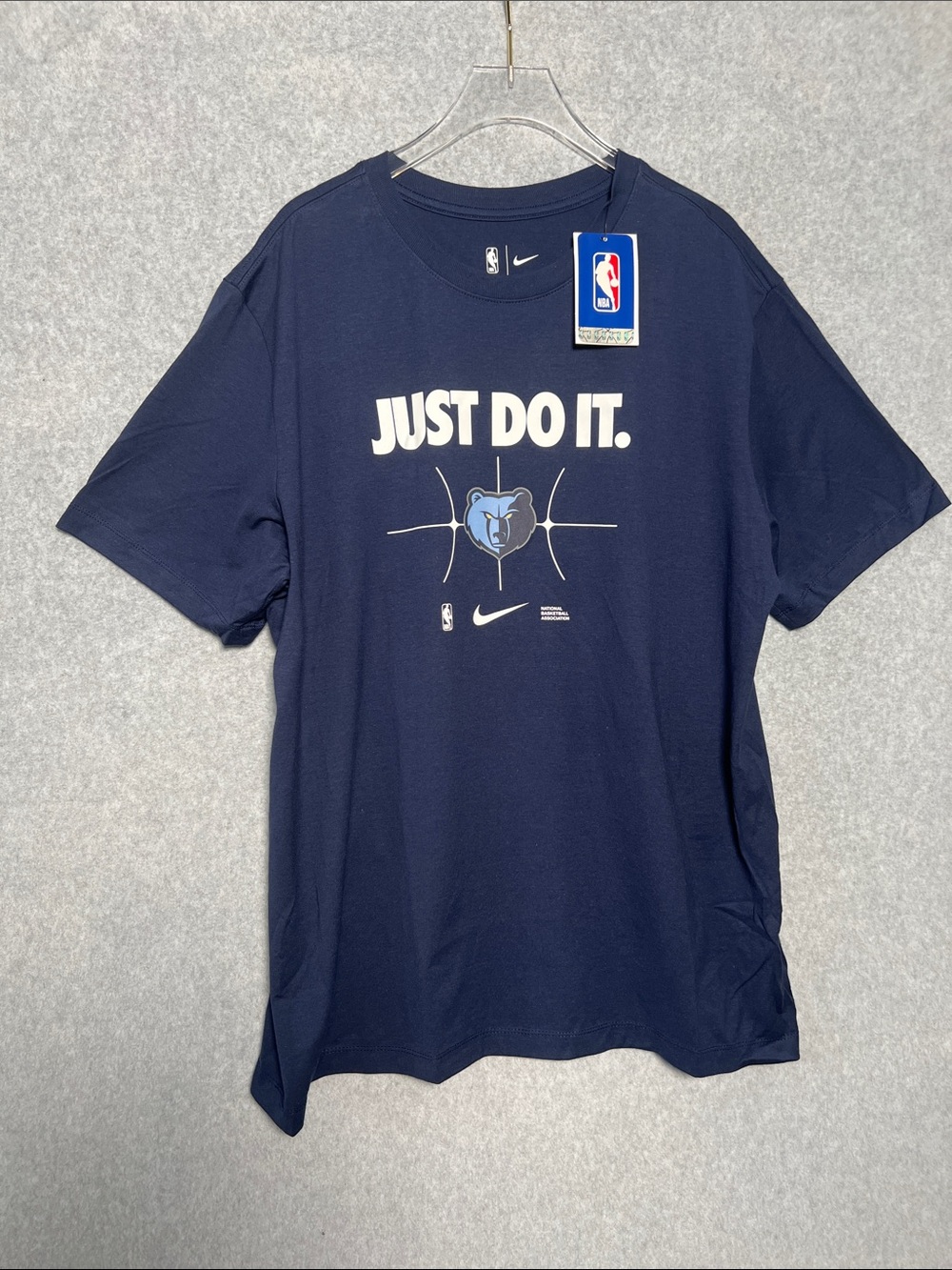 The Nike Tee Mens NBA Blue Graphic Just Do It NWT SZ L
